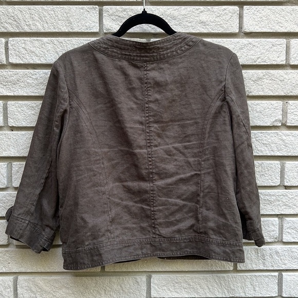 Marvin Richards Brown 100% Linen Jacket Sz M - Picture 8 of 9